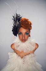LAILA - Monochrome headpiece / fascinator