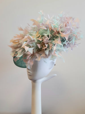 Mint Green and Assorted Pastel Coloured Saucer Hatinator.