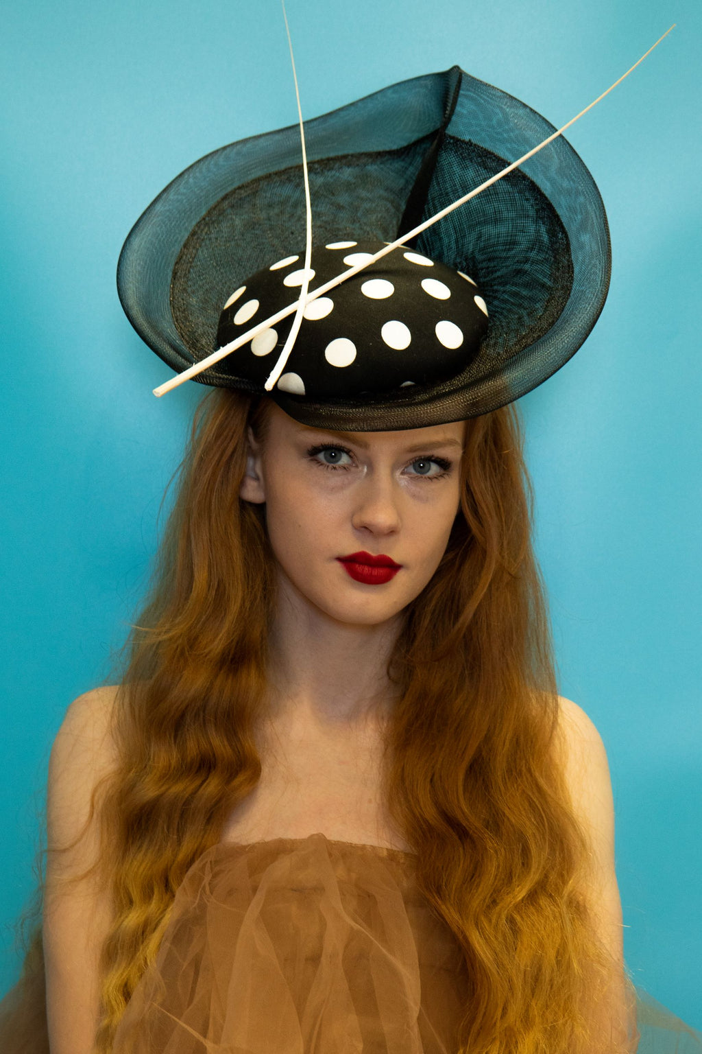 Polkadot Fascinator / Hatinator