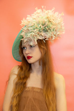 Mint Green and Assorted Pastel Coloured Saucer Hatinator.