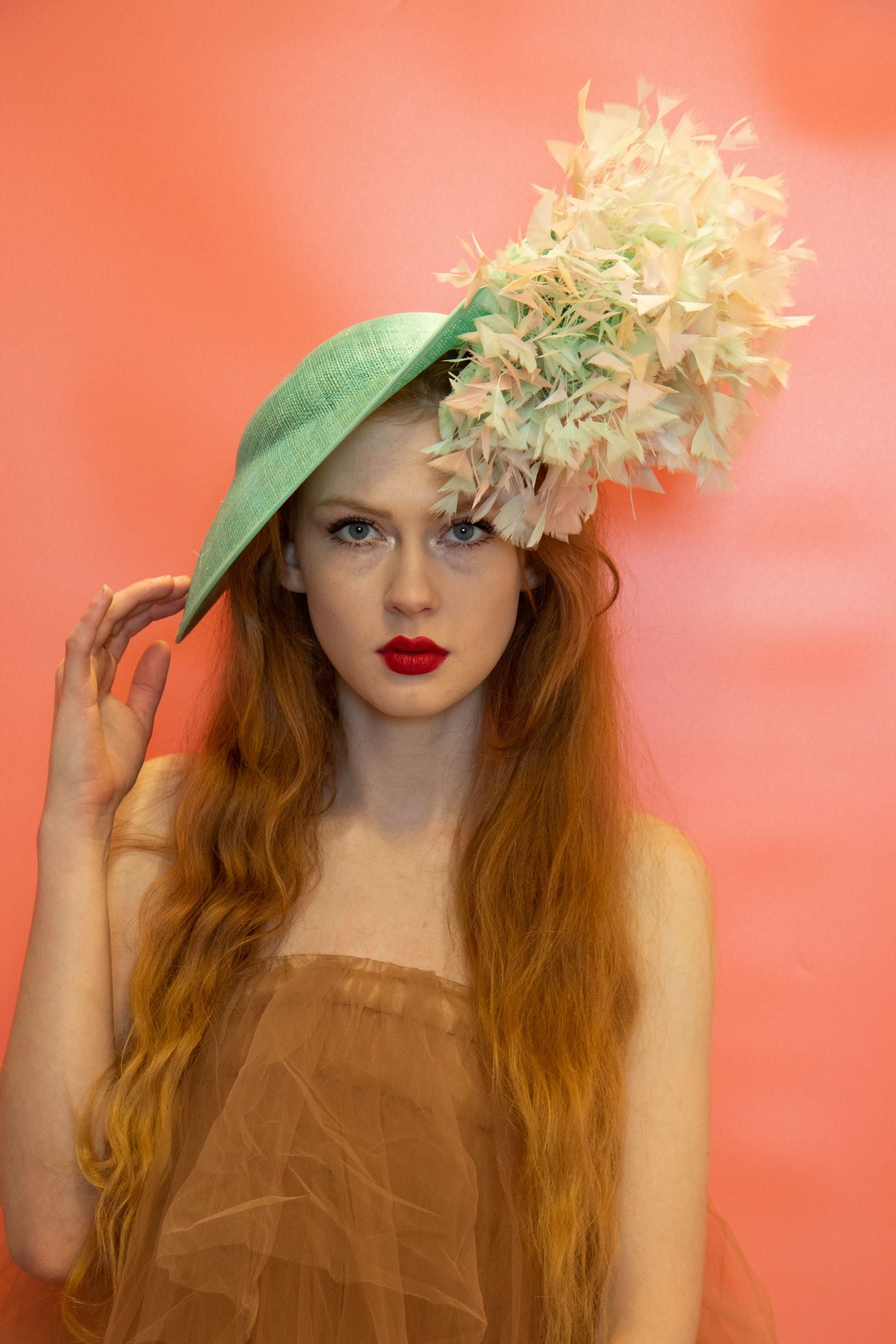 Mint Green and Assorted Pastel Coloured Saucer Hatinator.
