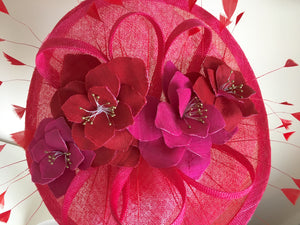 Pink and Red Hatinator/Fascinator